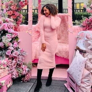 Fuzzy Pink Dress